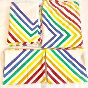 Vintage rainbow twin sheet set